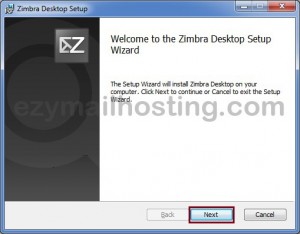 Zimbra-desktop-setup