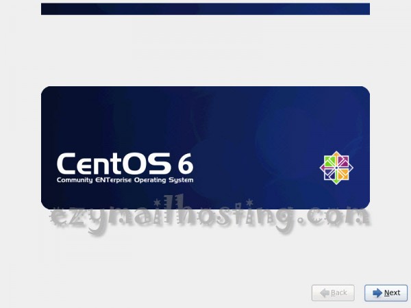 Welcome screen GUI - install centos 6