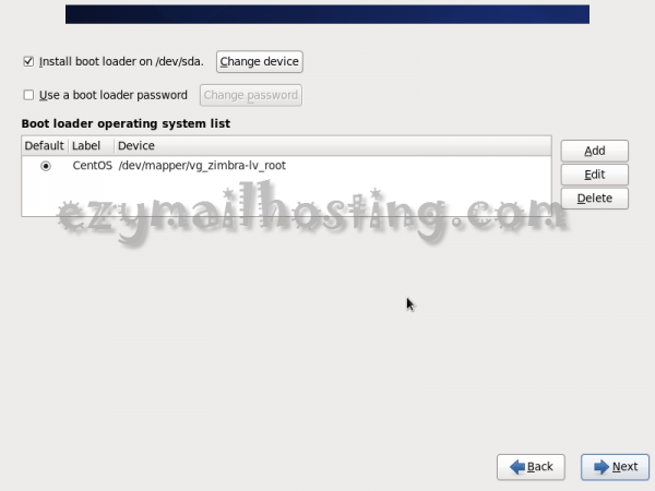 write boot loader - install centos 6