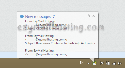 zimbra webmail notify by zebra